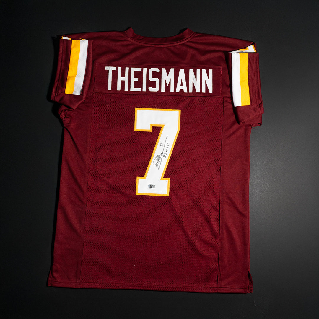 Custom Jersey Joe Theisman - Washington RedSkins